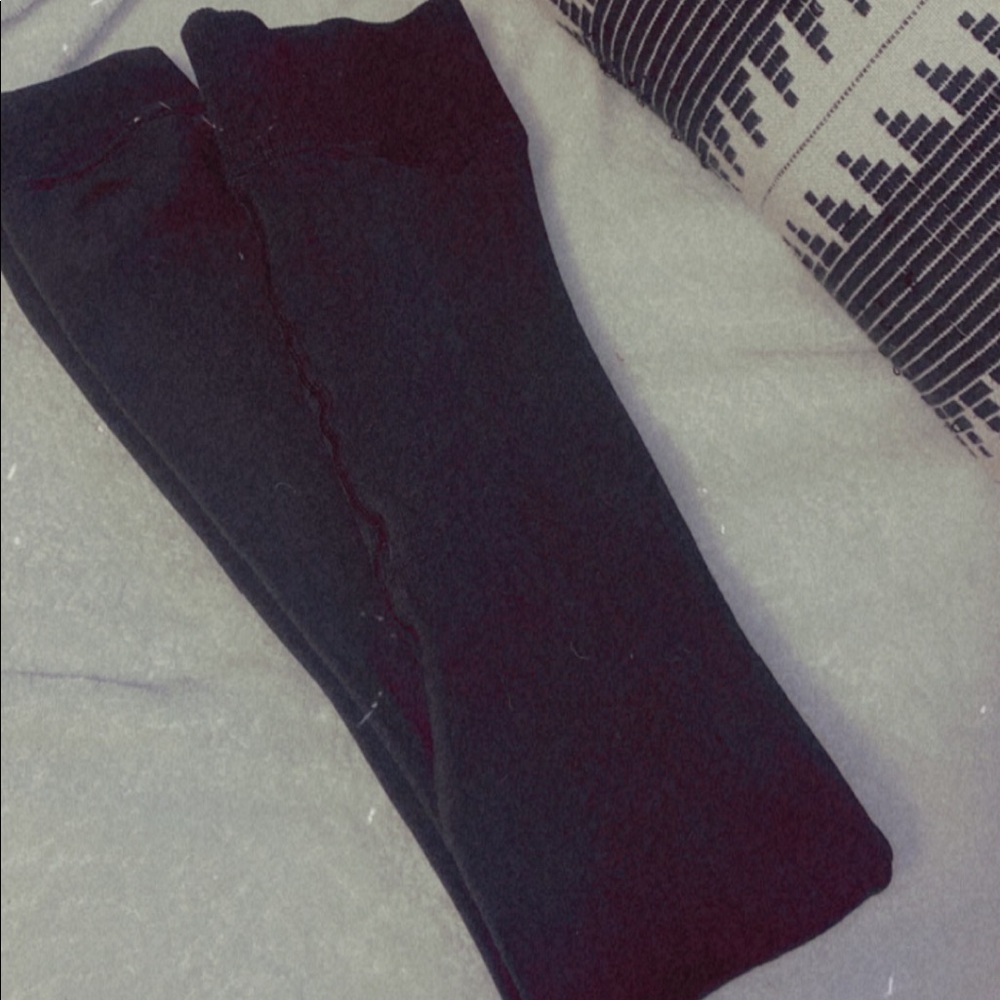 Women’s Velvet Lined Black Leggings
